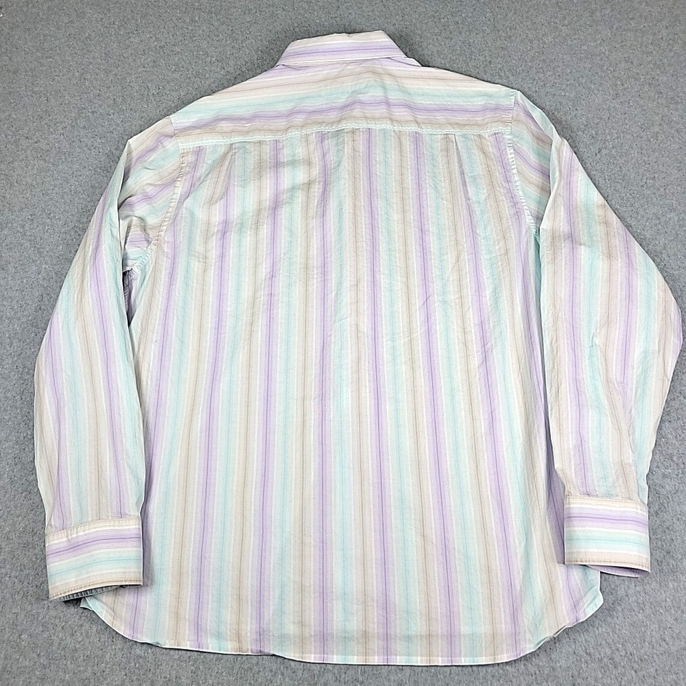 Tommy Bahama Button Down Shirt Men's Large Long Sleeve Collared 100% Puma Cotton - Picture 4 of 11